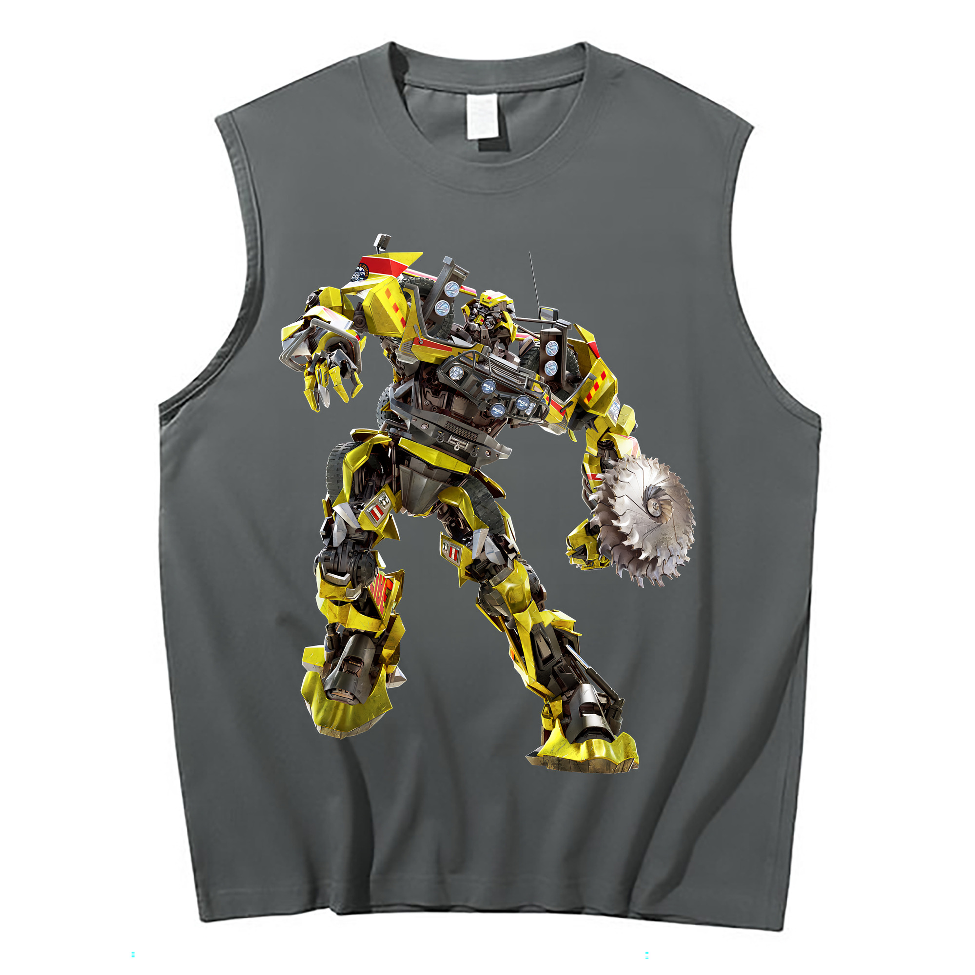 （画像用） Transformers トランスフォーマー コットン100％タンクトップ（フロントプリント）